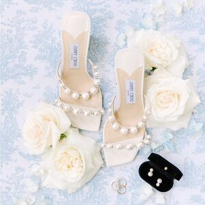 Jimmy Choo Amara 85MM Embellished Leather Sandals